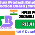 MPESB Police Constable Result 2026