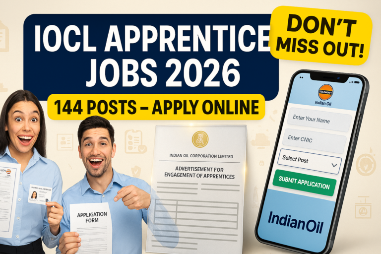 IOCL Apprentice Recruitment 2026 – Apply Online for 144 Posts