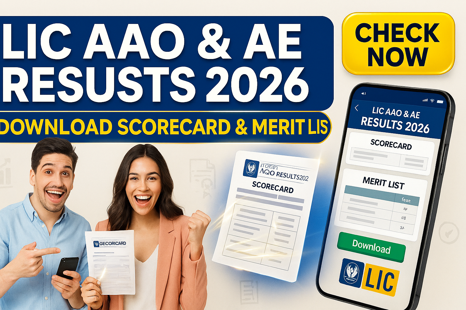 LIC AAO and AE Mains Result 2026