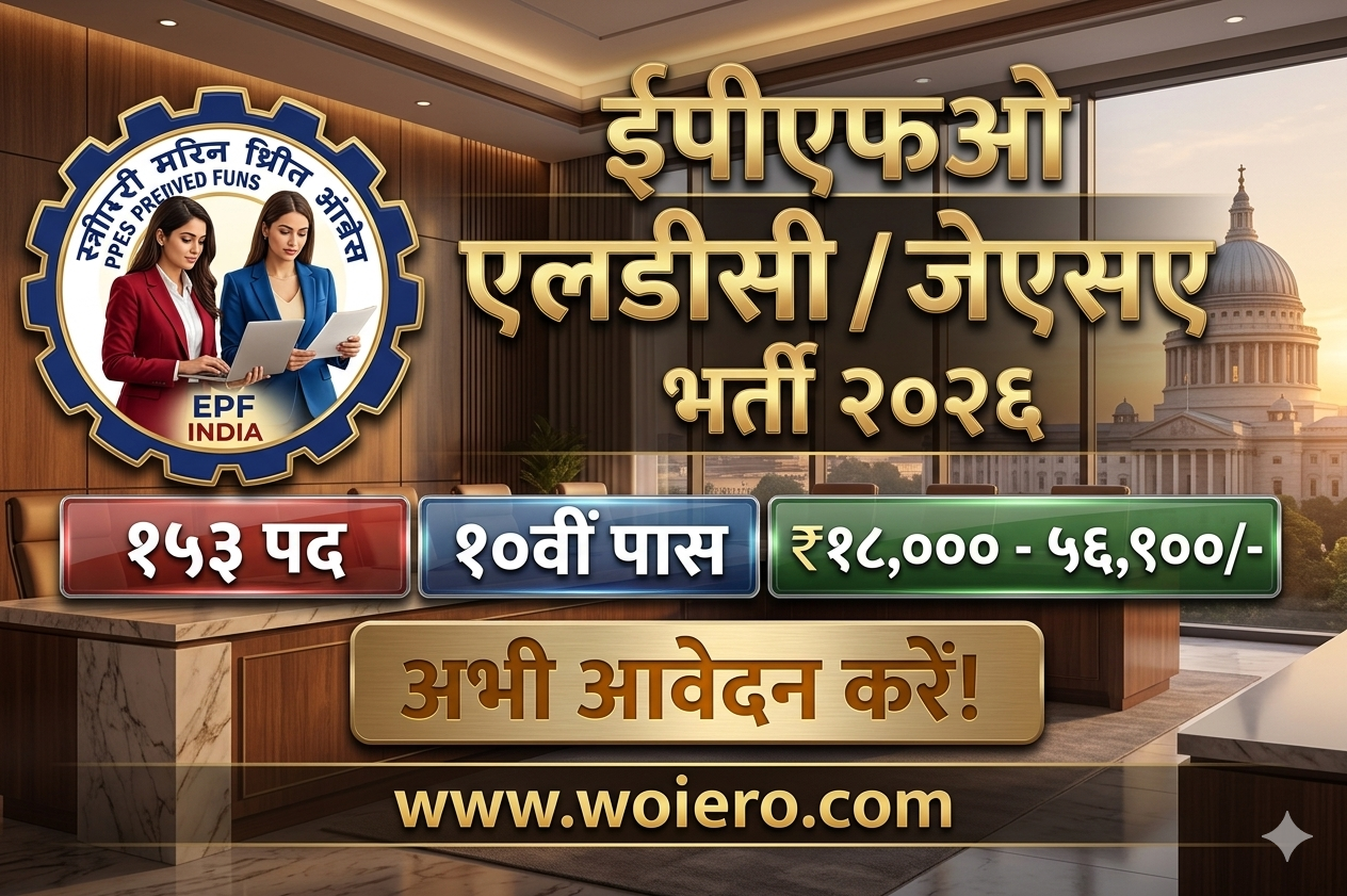 EPFO LDC/JSA Recruitment 2026 – Apply Online for 153 Posts